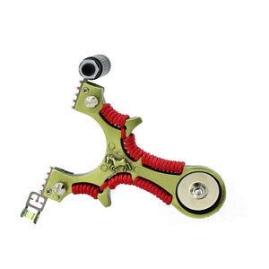 Dark Khaki Ferrari Magnetic High Precision Fast Pressure Slingshot Infrared Laser Aiming High-power Outdoor Target Shooting Game catapult MARKSMAN