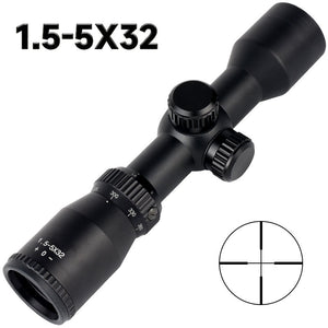 White Smoke 1.5-5X32 Outdoor Sports Optical Scope – Adjustable Magnification Viewing Scope MARKSMAN