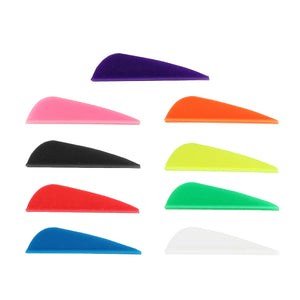 Pink SPG 1.75 Inch Arrow Vanes – Plastic Parabolic Fletching SPG