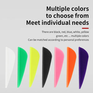 Light Gray SPG 1.75 Inch Arrow Vanes – Plastic Parabolic Fletching SPG