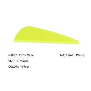 Light Goldenrod SPG 1.75 Inch Arrow Vanes – Plastic Parabolic Fletching SPG