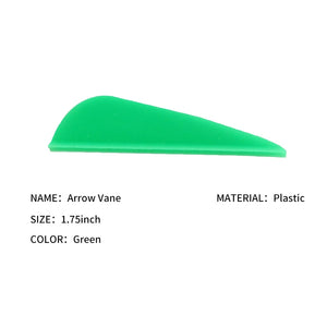 Medium Sea Green SPG 1.75 Inch Arrow Vanes – Plastic Parabolic Fletching SPG