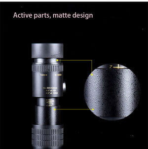 Black 10-30x25 Infinite Zoom HD Outdoor Scope MARKSMAN