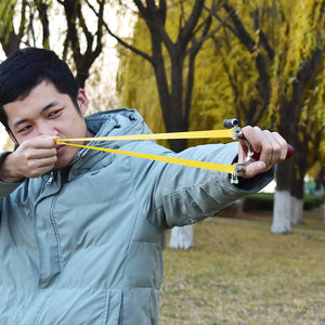 Light Slate Gray Super Hard Slingshot With Laser Targeting For Outdoor Shooting INDIAN SLINGSHOT