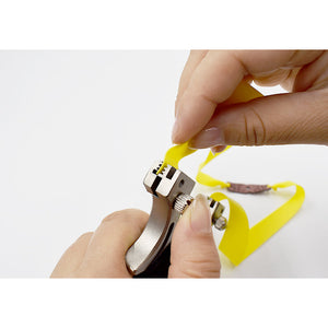 Antique White Grey Black Wrap Stainless Steel Slingshot MARKSMAN