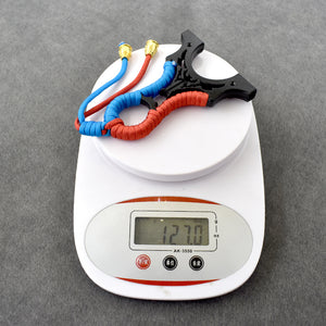 Slate Gray Alloy Flat Leather Wolverine Clip Fiber Optic Point Slingshot Bundle-free Outdoor Sports Precision Slingshot INDIAN SLINGSHOT