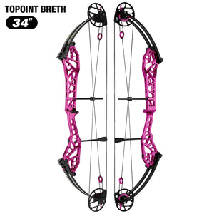 White Smoke Topoint Breth 34 Compound Bow | Aluminium Riser Topoint
