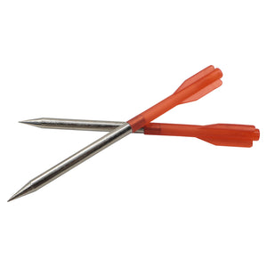 White Smoke 11cm Red Aluminum Alloy Arrow Bolt Set (10 PCS) with Plastic Fletching and Steel Tip Accessories INDIAN SLINGSHOT