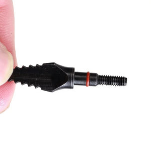 Black SPG SP-HA609 125 Grain Carbon Steel Arrow Tips | Replaceable Broadhead SPG