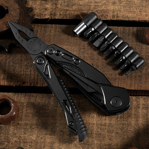 Black 13 in 1 Stainless Steel Multifunction Pliers Tool MARKSMAN