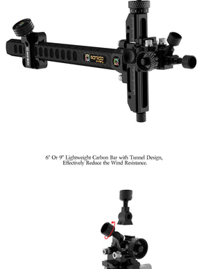 Dark Slate Gray Sanlida® Hero 10 II Compound Bow Sight (6/9 Inch) SANLIDA