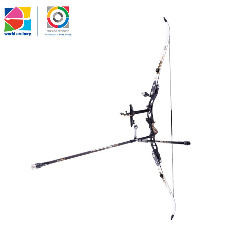 Light Gray Sanlida® Miracle X10 ILF Target Recurve Bow Kit – Black Edition SANLIDA