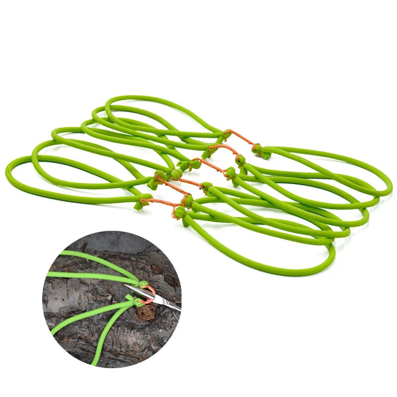 White Smoke 1745 High Elastic Latex Fishing Rubber Band (Green) INDIAN SLINGSHOT