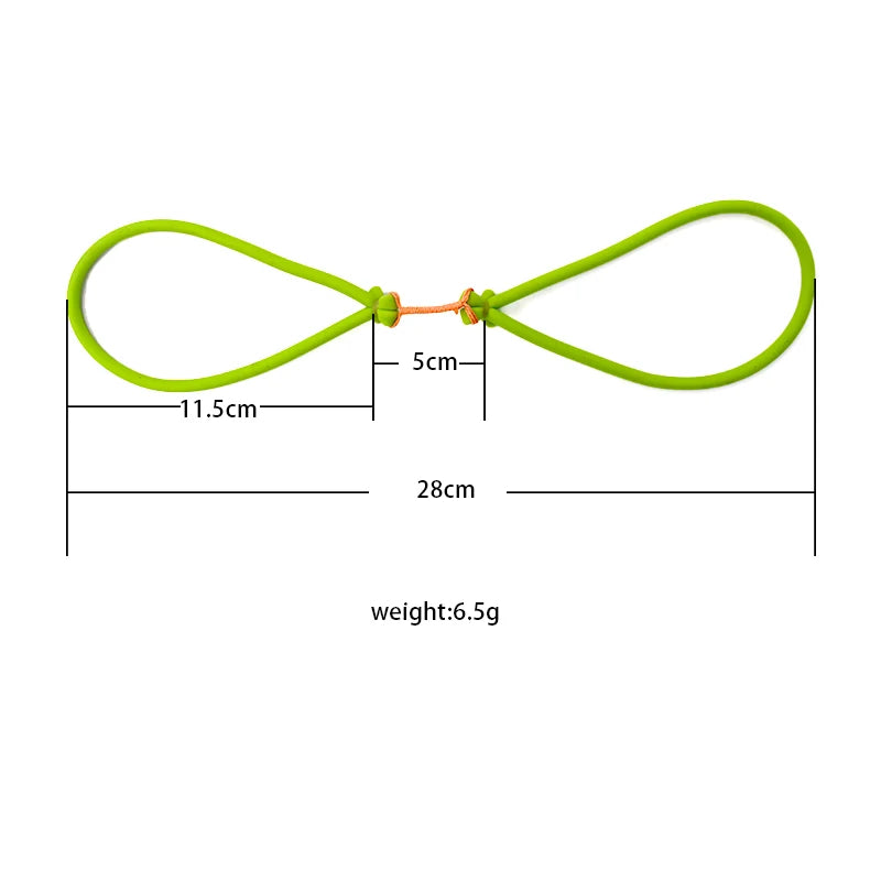 White Smoke 1745 High Elastic Latex Fishing Rubber Band (Green) INDIAN SLINGSHOT