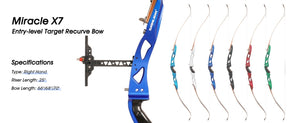 Misty Rose Sanlida® Miracle X7 Recurve Bow SANLIDA