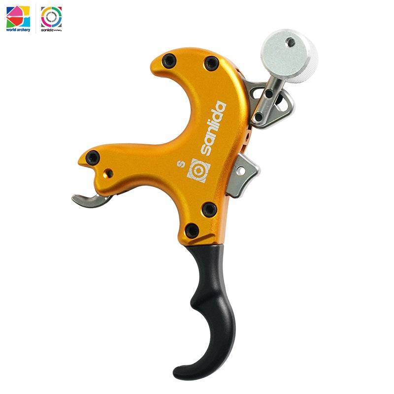 Dark Goldenrod Sanlida® Hero 10 II Compound Bow Thumb Releaser SANLIDA