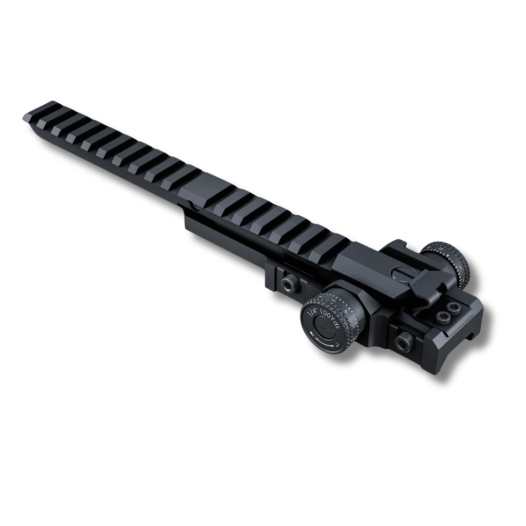 White Smoke ZB Lite Pro Extended Scope Mount – Compact Adjustable Aluminum Alloy Mount for Optical Accessories (Black Matte) INDIAN SLINGSHOT
