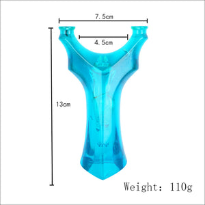 Deep Sky Blue Colorful Bubble Slingshot for Outdoor Shooting Sports INDIAN SLINGSHOT