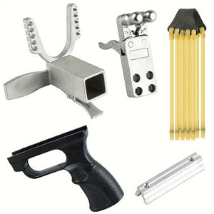 Light Gray Five-Piece DIY Shooting Slingshot Set - High-Speed Strong Spring Composite Accessories Slingshot Release INDIAN SLINGSHOT