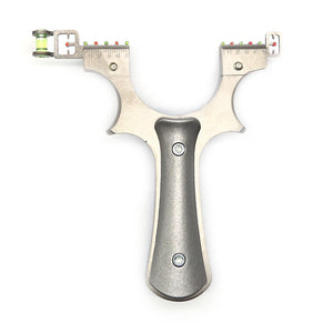 Antique White Powerful Aiming High Precision Stainless Steel Slingshot MARKSMAN
