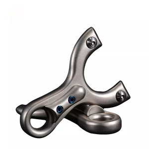 Dark Slate Gray Popeye Palm Treasure Stainless Steel High-Power Slingshot MARKSMAN
