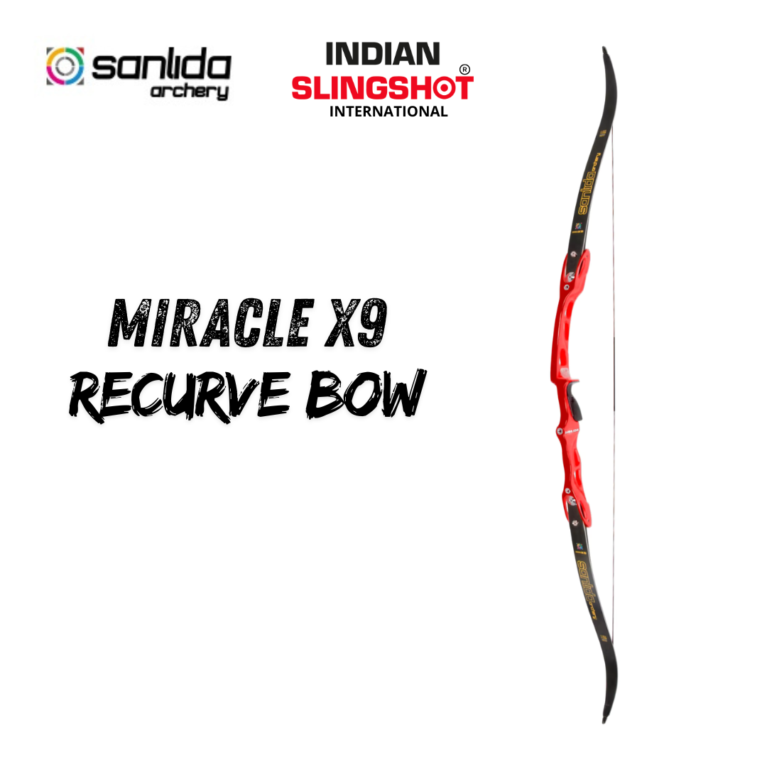 Black Sanlida® Miracle X9 Recurve Bow (Red Edition) SANLIDA