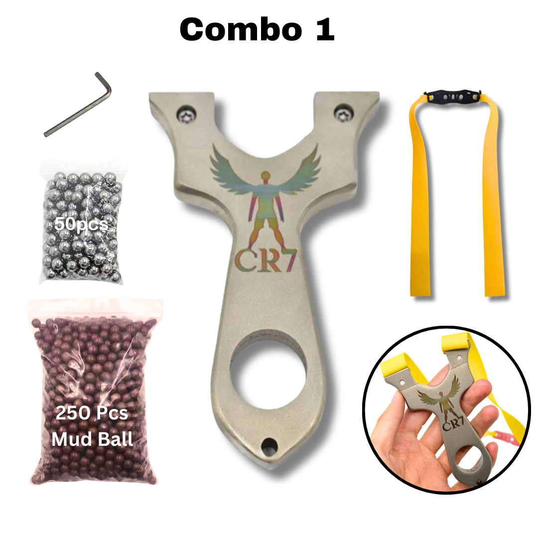 CR7 Premium 304 Stainless Steel Slingshot