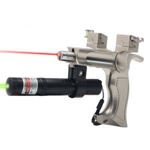 White Smoke Fusion Laser Pro Aluminum Alloy Slingshot INDIAN SLINGSHOT