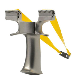 Slate Gray Quick Compression Design Bow Hand Stainless Steel Slingshot INDIAN SLINGSHOT