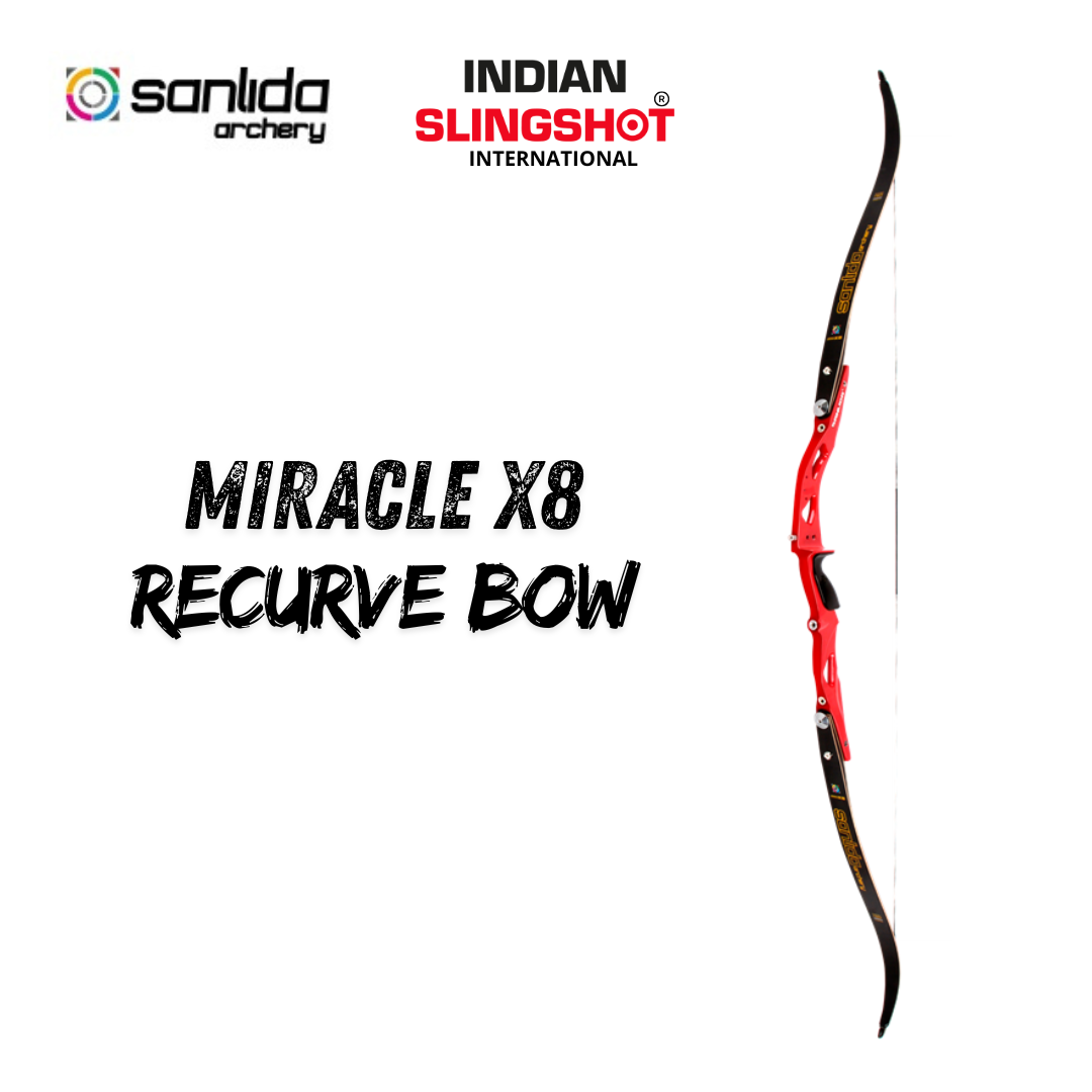 Black Sanlida® Miracle X8 Recurve Bow (Red Edition) SANLIDA