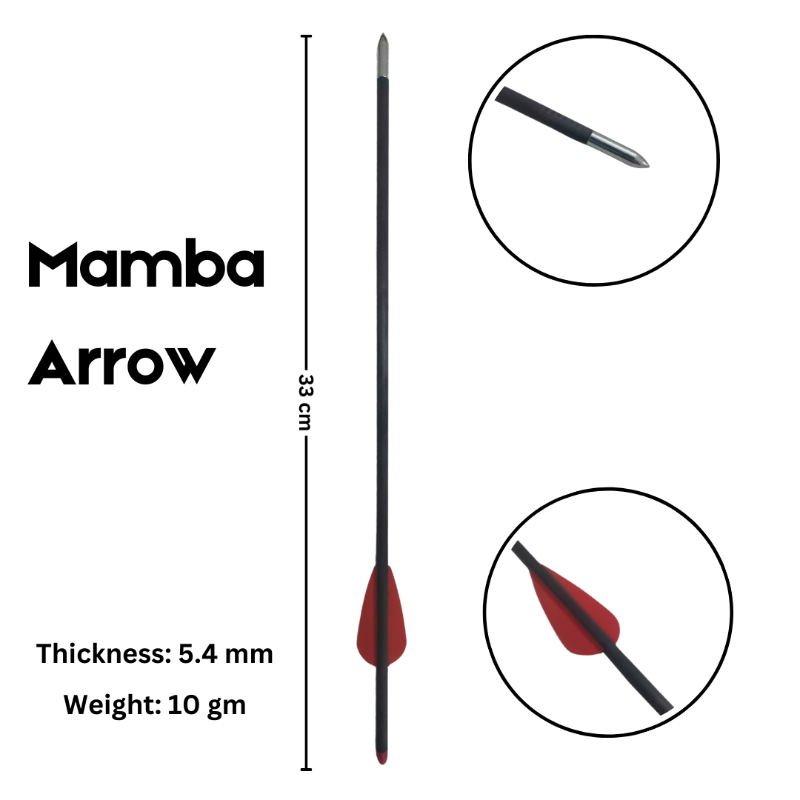 Black Junxing Mamba Pistol Crossbow Arrows JUNXING
