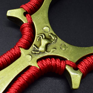 Dark Salmon Ferrari Magnetic High Precision Fast Pressure Slingshot Infrared Laser Aiming High-power Outdoor Target Shooting Game catapult MARKSMAN