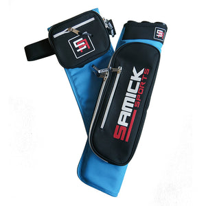 White Smoke SAMICK Quiver Accessories – Polyester Fabric Archery Quiver with Clip Belt SAMICK