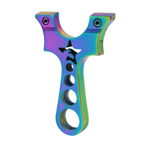 White Smoke Grilled Blue Stainless Slingshot INDIAN SLINGSHOT