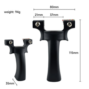 Black Five Series Sight Fast Compression ABS Carbon Integrated Slingshot For Outdoor Target Shooting INDIAN SLINGSHOT