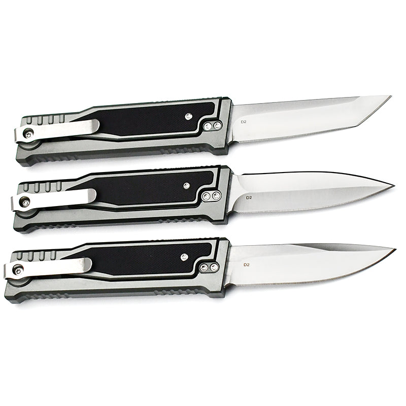 Black High-Grade Gravity pocket knife with Mechanical Physics Opening | EDC, Camping, Survival, or Self-defense MARKSMAN