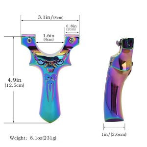 Slate Gray High Quality Little Monster Titanium Alloy Slingshot INDIAN SLINGSHOT