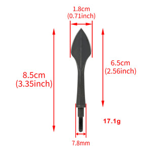 White Smoke Retro Arrow Broadhead 8/32 Universal Thread Carbon Steel Arrow Point Tips MARKSMAN
