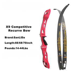 Dark Slate Gray Sanlida® Miracle X9 Recurve Bow (Red Edition) SANLIDA