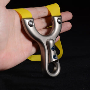 Rosy Brown Popeye Palm Treasure Stainless Steel High-Power Slingshot MARKSMAN