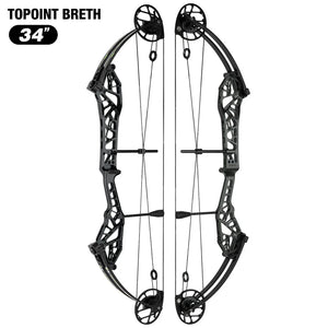 White Smoke Topoint Breth 34 Compound Bow | Aluminium Riser Topoint