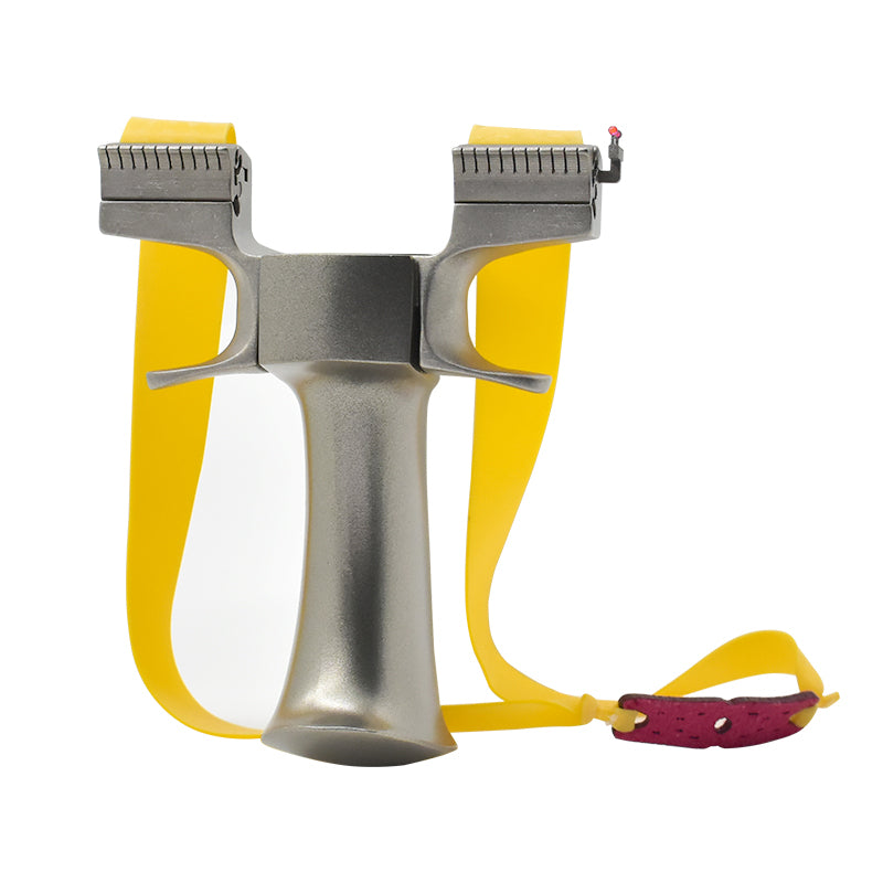 Rosy Brown Quick Compression Design Bow Hand Stainless Steel Slingshot INDIAN SLINGSHOT