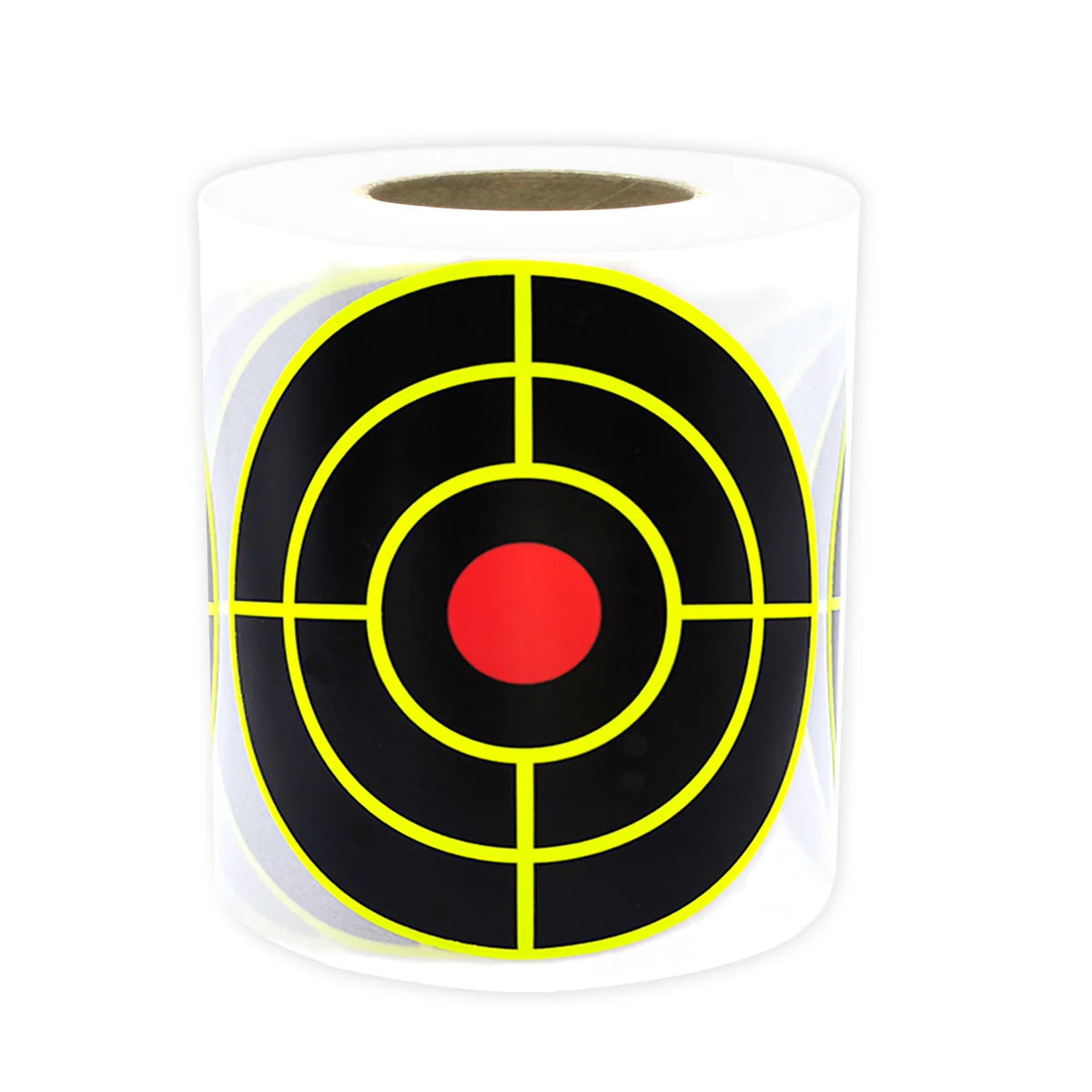 White Smoke 3-Inch Fluorescent Yellow Splash Reactive Target Sticker MARKSMAN