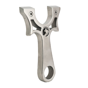 Gray New Hollow Eagle King Stainless Steel Slingshot MARKSMAN