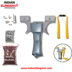 Light Slate Gray Olympic Pro Alloy Slingshot MARKSMAN