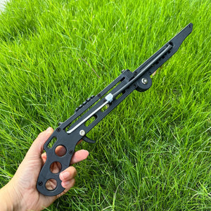 Olive Drab Mini Foldable Alloy Crossbow INDIAN SLINGSHOT