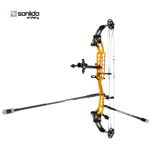 Black Sanlida® Hero 10 II Target Full Module Compound Bow Kit - Orange Edition SANLIDA
