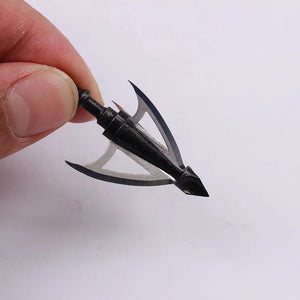 Light Gray SPG SP-HA129 3-Blade Stainless Steel Arrow Tips | 100 Grain Broadhead SPG