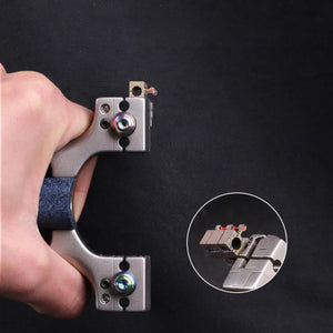 Black Cloud Pierce Adjustable Bow Stainless Steel Slingshot MARKSMAN