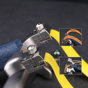 Dark Slate Gray Cloud Pierce Adjustable Bow Stainless Steel Slingshot MARKSMAN